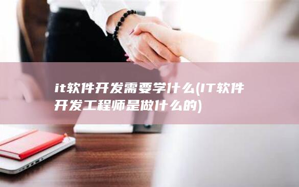 it软件开发需要学什么