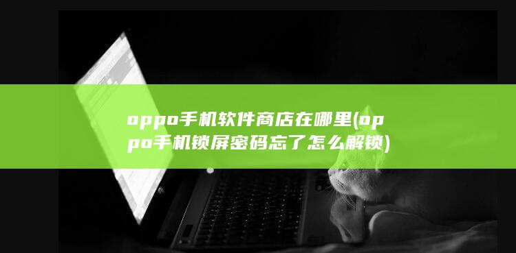 oppo手机锁屏密码忘了怎么解锁