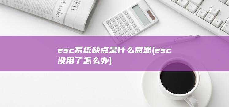 esc系统缺点是什么意思