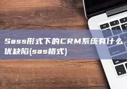 Sass形式下的CRM系统有什么优缺陷