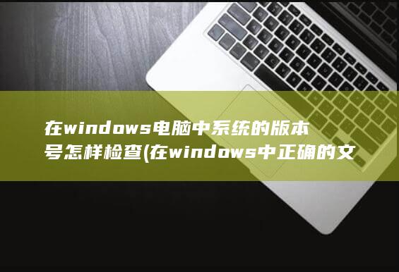 在windows电脑中系统的版本号怎样检查