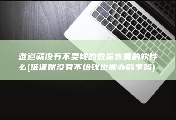 难道就没有不要钱的数据恢复的软件么