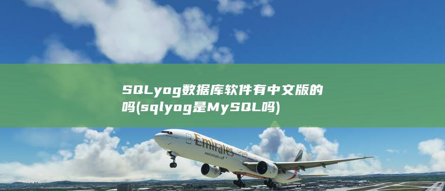 SQLyog数据库软件有中文版的吗