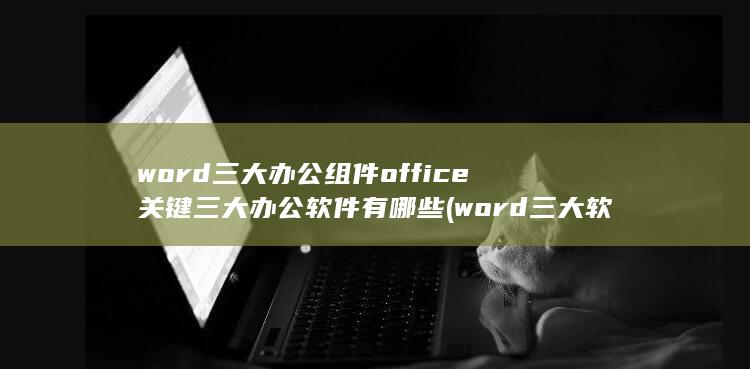 word三大办公组件office关键三大办公软件有哪些