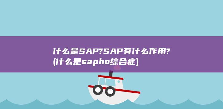 什么是SAP?SAP有什么作用?