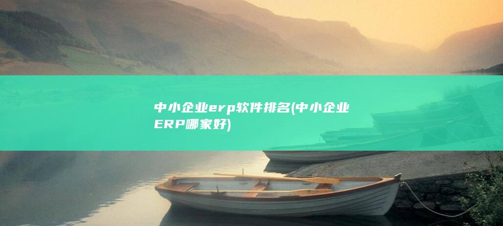 中小企业erp软件排名