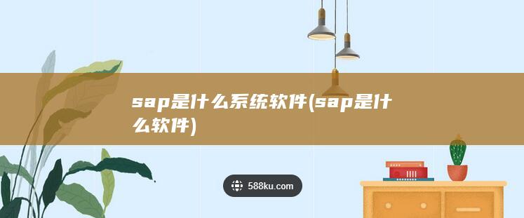 sap是什么系统软件