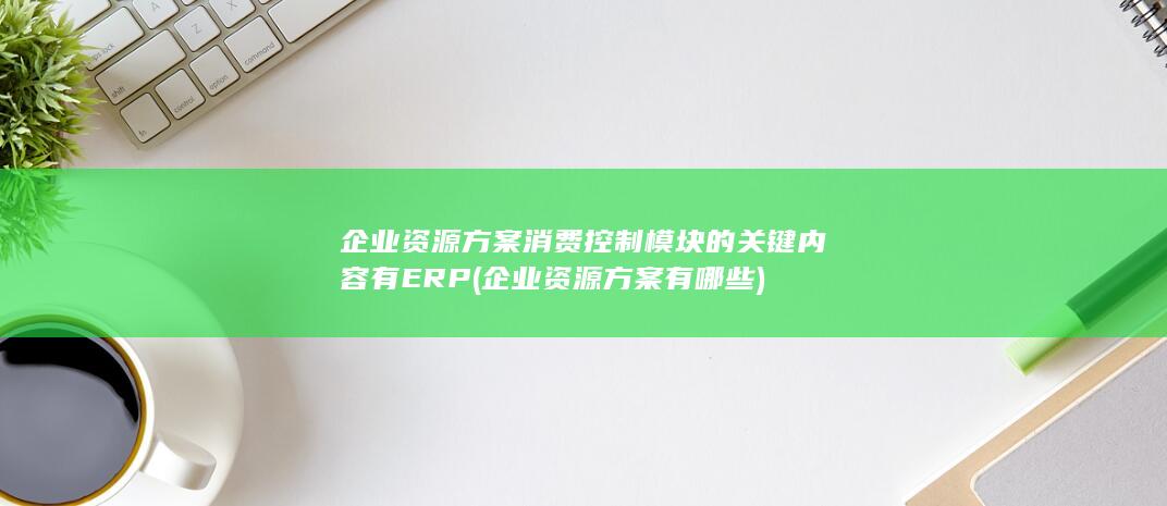 消费控制模块的关键内容有