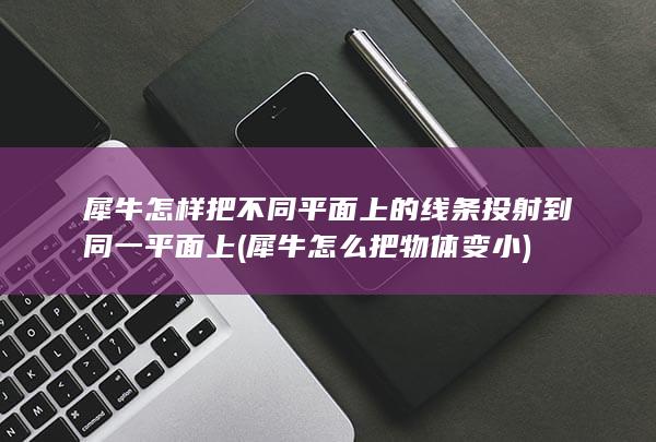 犀牛怎样把不同平面上的线条投射到同一平面上