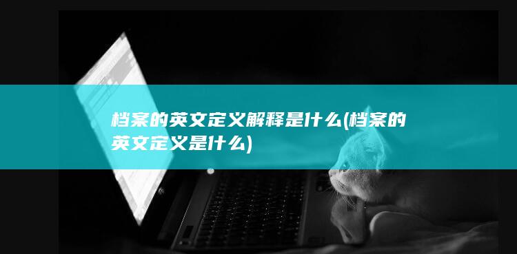 档案的英文定义是什么