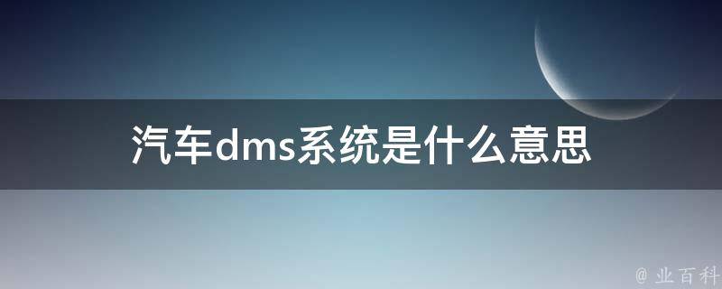 dms是什么