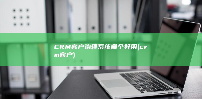 CRM客户治理系统哪个好用