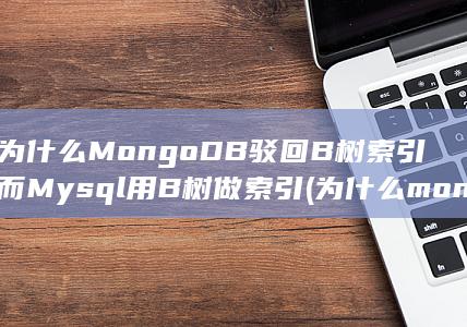 为什么MongoDB驳回B树索引