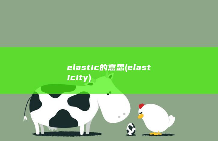 elastic的意思